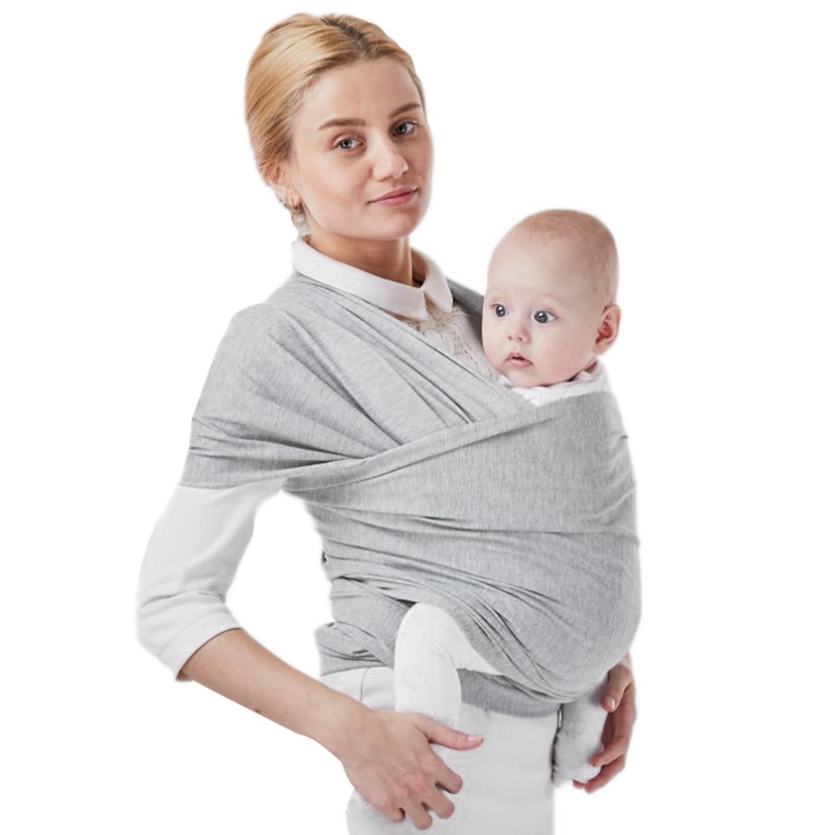 SNOWIE SOFT Baby Wrap Carrier - All in 1 Original Breathable Baby Sling, Lightweight, Hands Free Baby Carrier Sling, Baby Carrier Wrap, Baby Carriers for Newborn SNOWIE SOFT Baby Wrap Carrier - All in 1 Original Breathable Baby Sling, Lightweight, Hands Free Baby Carrier Sling, Baby Carrier Wrap, Baby Carriers for Newborn